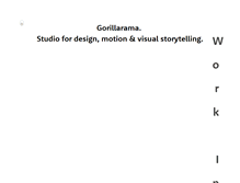 Tablet Screenshot of gorillarama.com